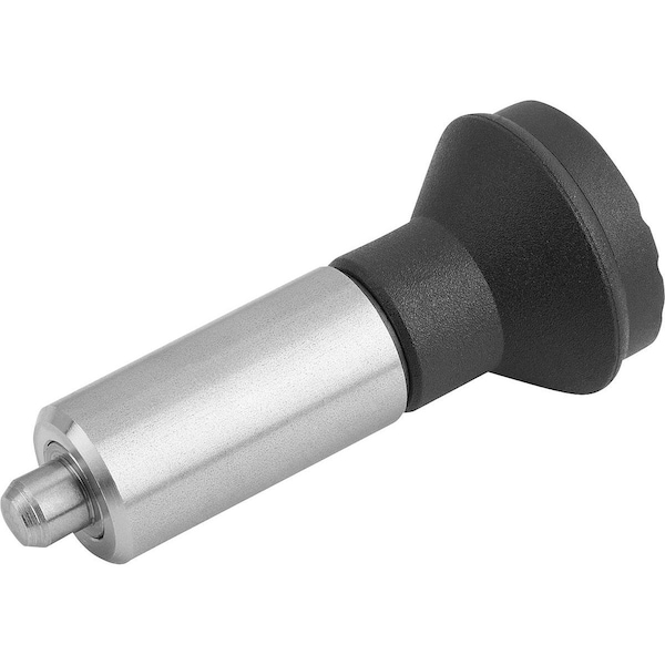 Indexing Plunger Wout Collar Size:2, D1=14, D=6, L=56, Form:L Wo. Groove, Stainless Not Hardened,